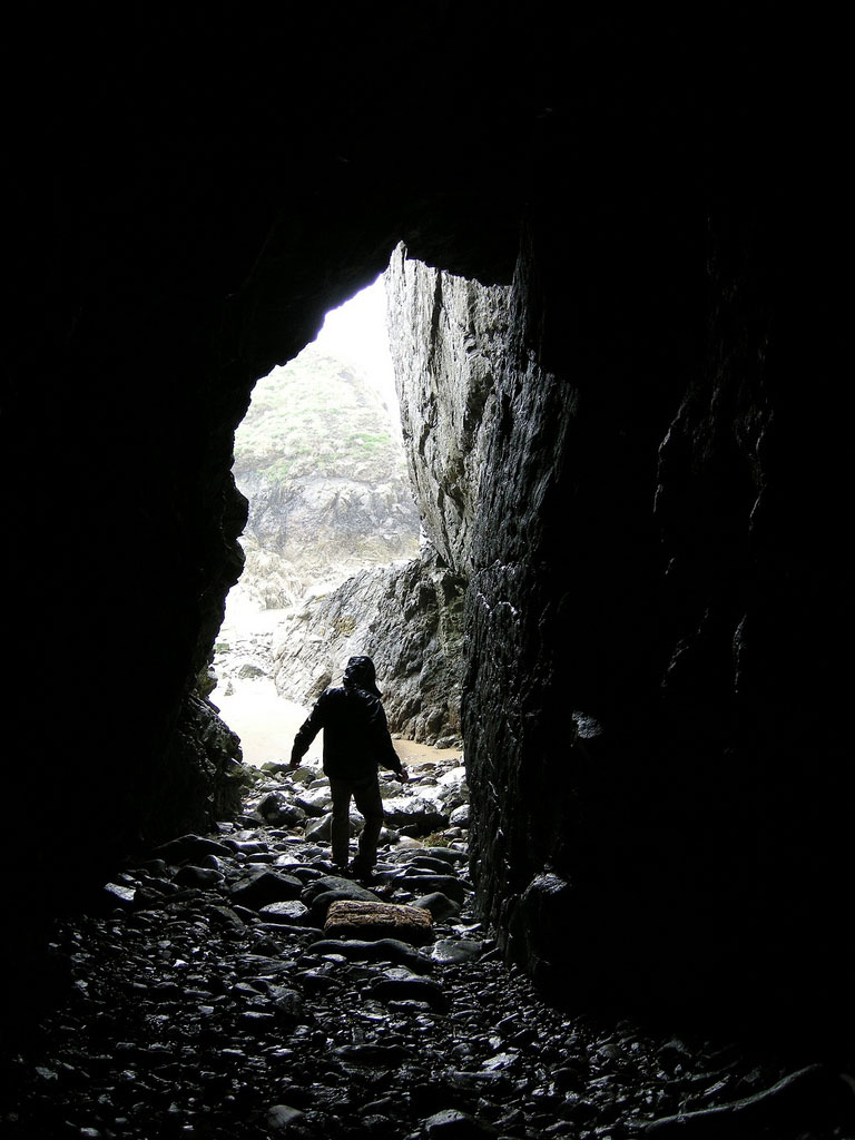 A cave on Annestown Beach