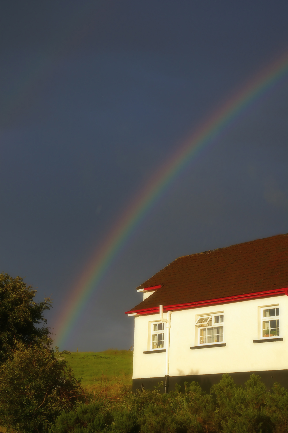 A rainbow over Knockahopple